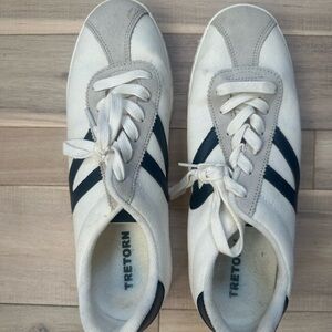 Tretorn Women’s Callie White and Navy Sneakers